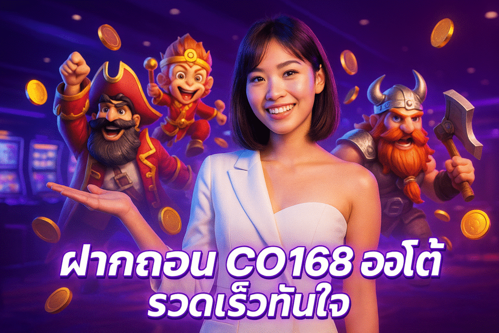 ฝากถอน CO168 ออโต้ รวดเร็วทันใจ